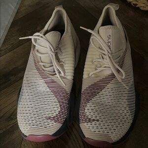 Nike Women's Pink and Cream Sneakers